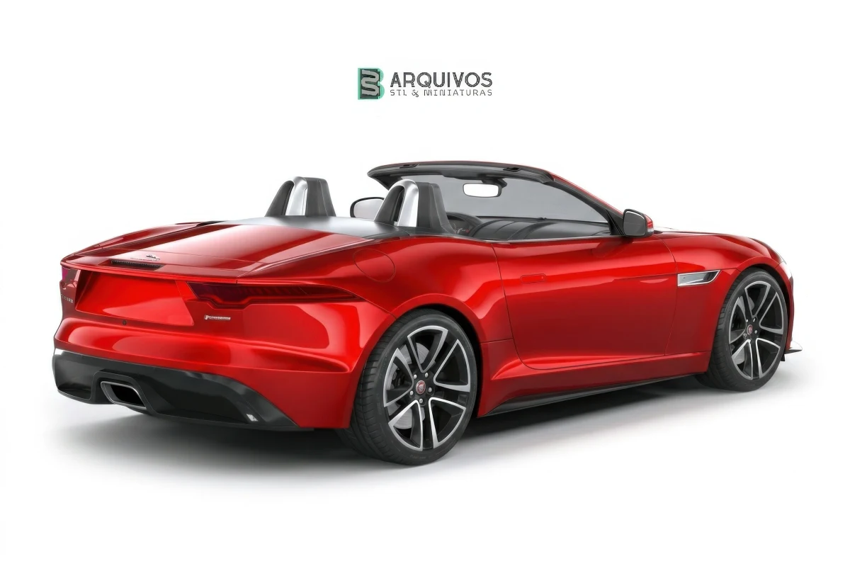 Modelo 3D STL - Jaguar F-Type R Dynamic Convertible 2021 — foto 5
